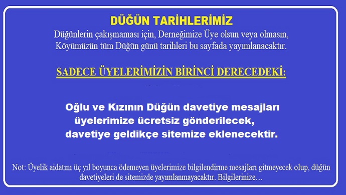 2026 Düğün Tarihleri