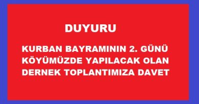 Toplantıya Davet 28 Mayıs 2026