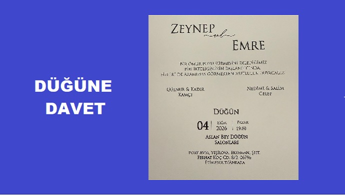 Düğüne Davet Emre Celep